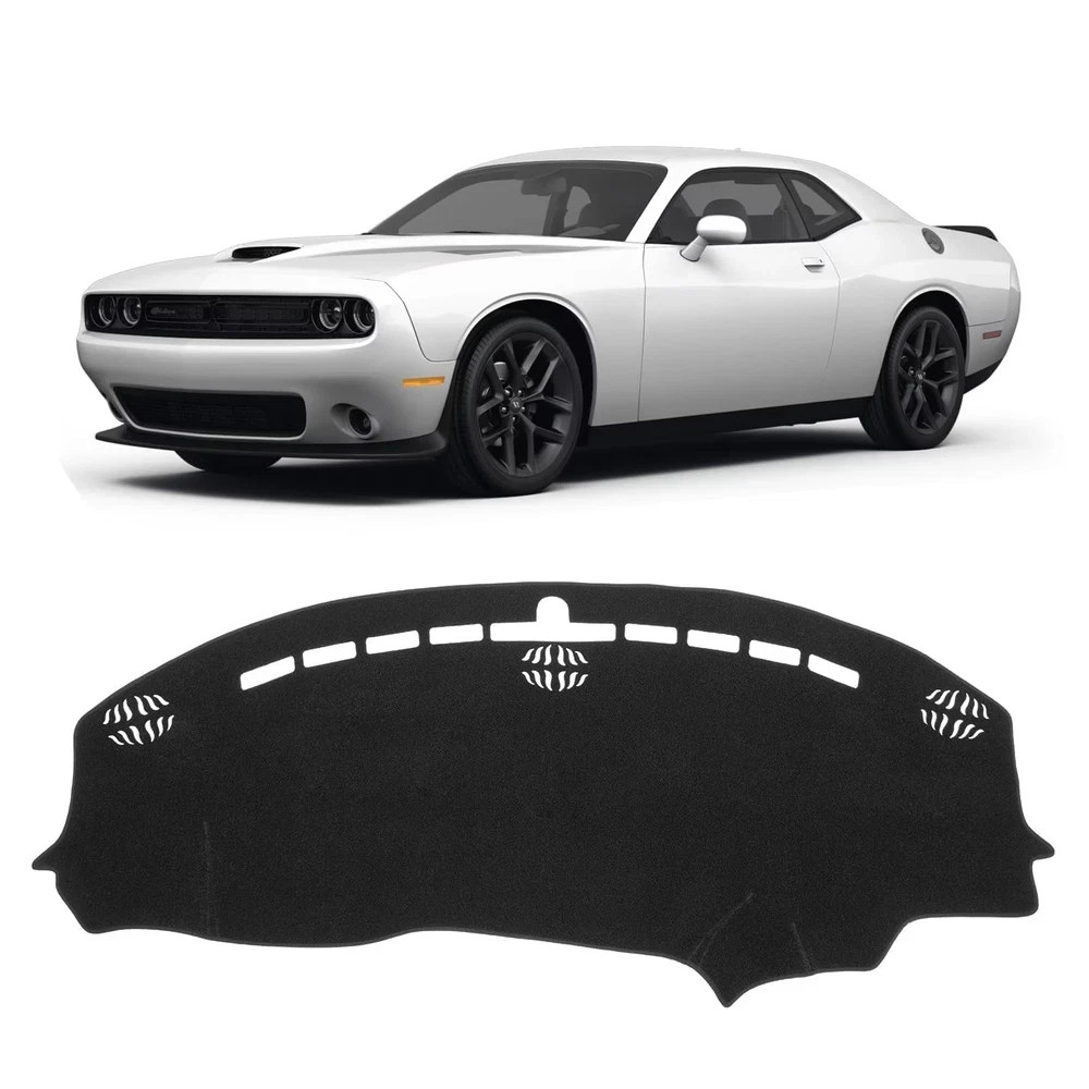 KUST Black Dash Cover for Dodge 59.45''×24.41''(Dodge Challenger 15-24) KUST Black Dash Cover for Dodge 59.45''×24.41''(Dodge Challenger 15-24)