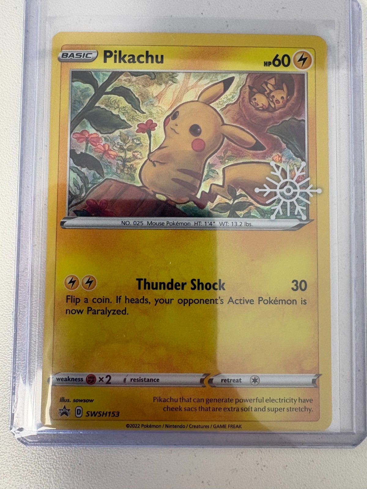 Pikachu - (Holiday Calendar) Swsh153 Swsh: Sword & Shield Promo Cards Holo