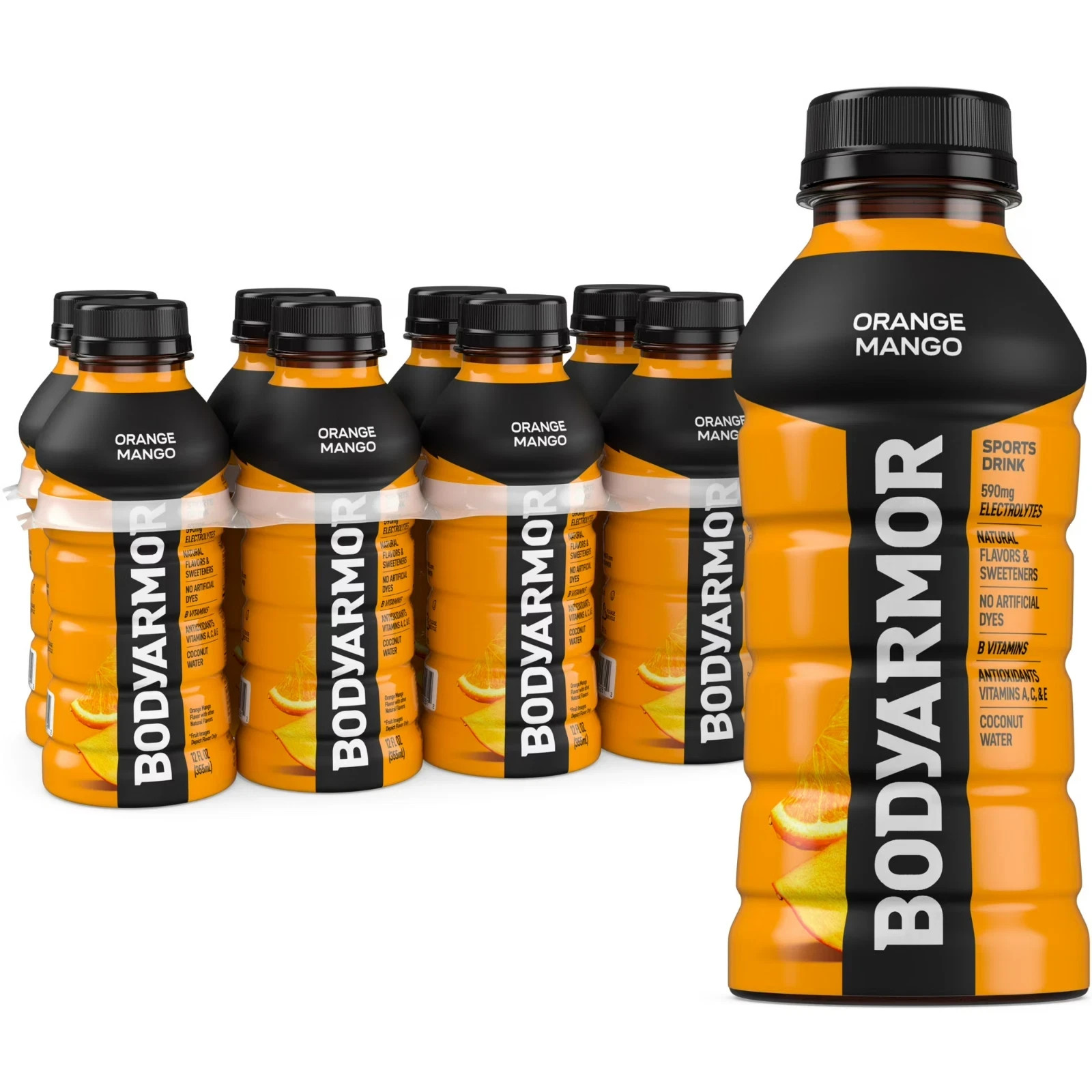 (8 Packs)ODYARMOR Sports Drink Orange Mango Electrolyte Drink 12 Fl Oz..... (8 Packs)ODYARMOR Sports Drink Orange Mango Electrolyte Drink 12 Fl Oz.....