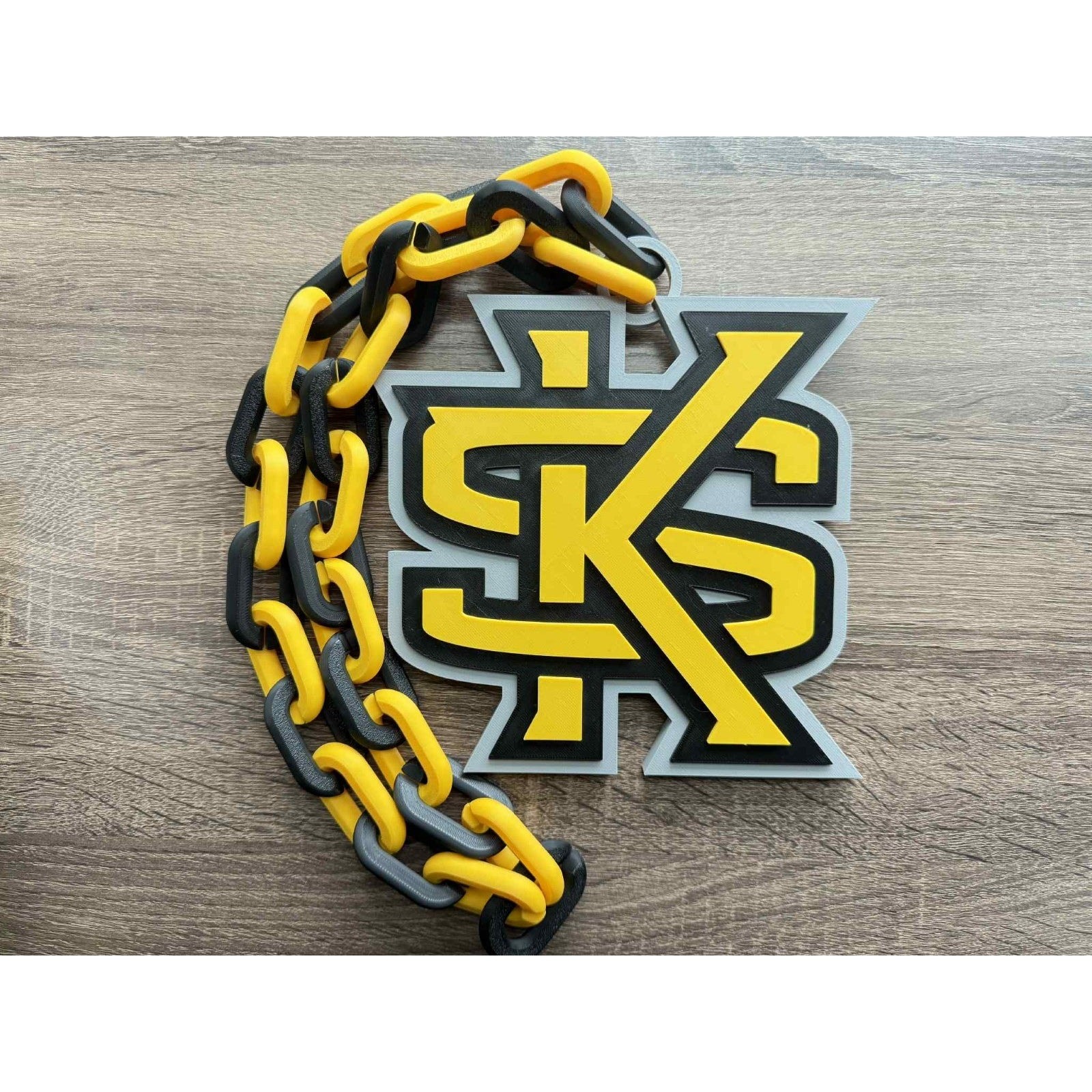 Kennesaw State Owls Logo Oversized Necklace, Pendant Chain [Made To Order]