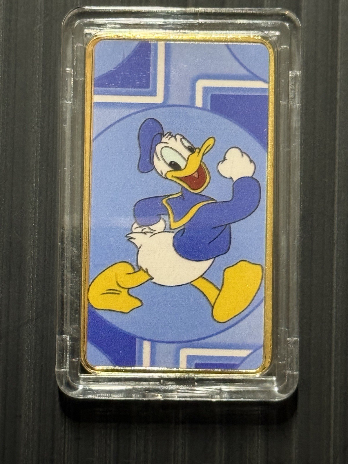 Donald Duck Gold Played 24k Gold Plated Character Bar Donald Duck Gold Played 24k Gold Plated Character Bar