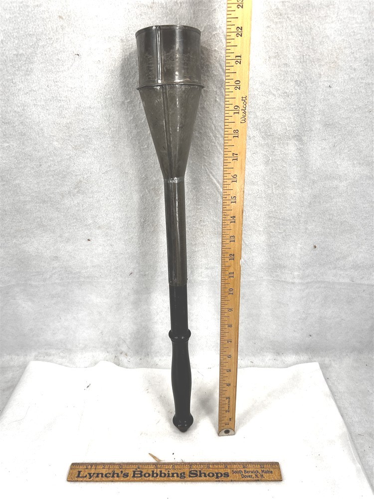 antique tin parade torch turned handle hand hand made unusual original 