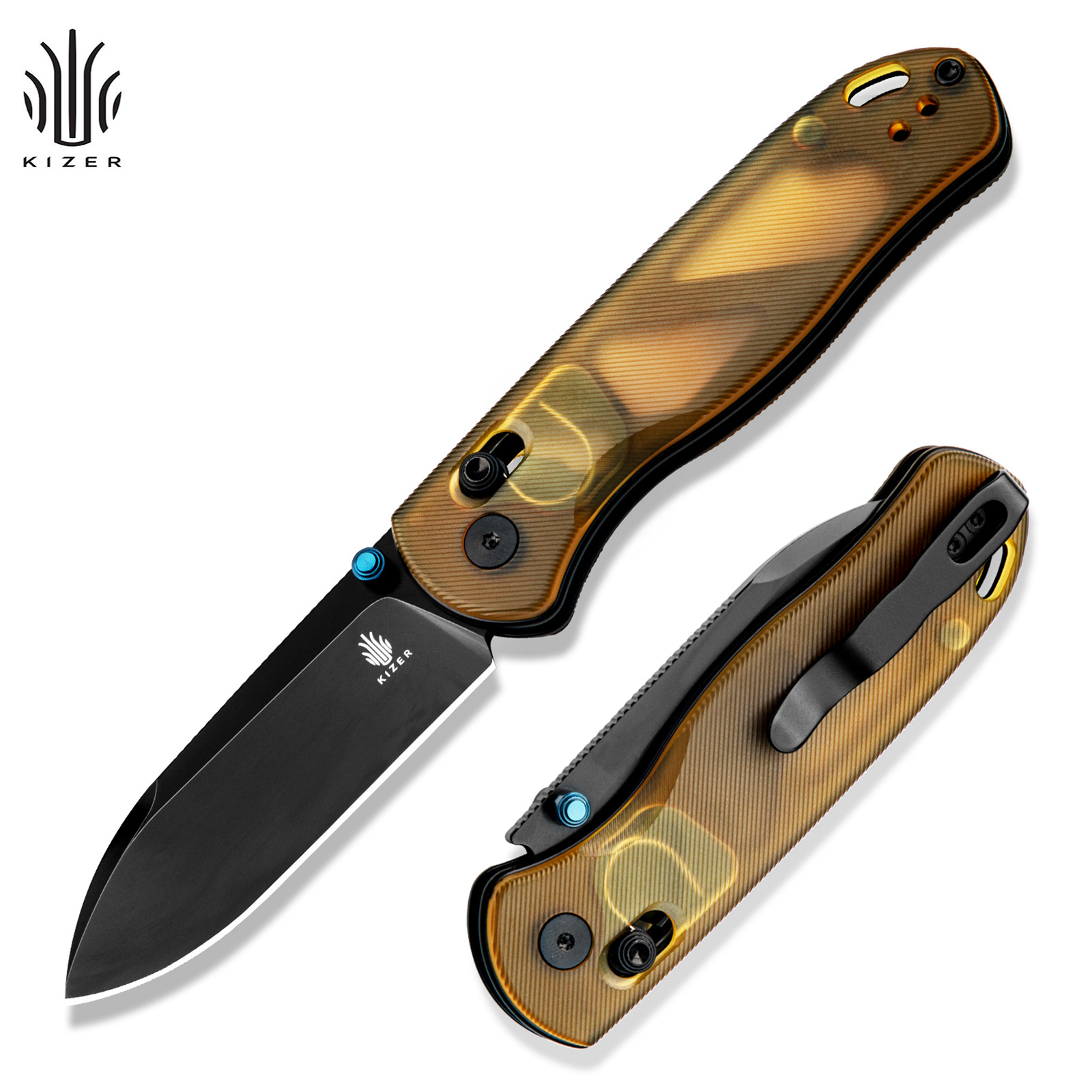 Kizer Drop Bear Drop Point Folding Pocket Knife Nitro V Steel PEI Handle Kizer Drop Bear Drop Point Folding Pocket Knife Nitro V Steel PEI Handle