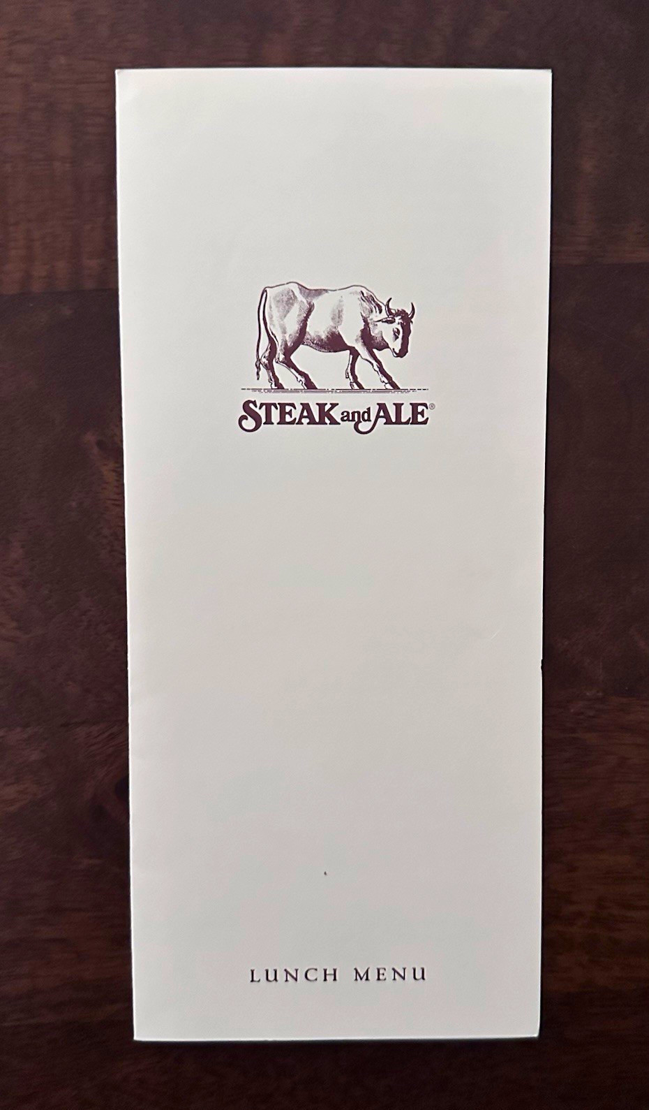 Vintage Steak & Ale Restaurant Lunch and Dinner Menus - Beautiful condition