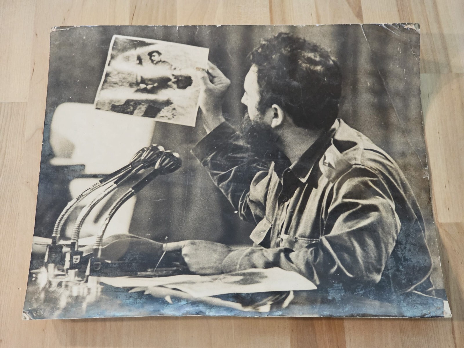 CUBA CUBAN FIDEL CASTRO ANNOUNCING CHE GUEVARA DIED 1967 KORDA ORIG Photo XXL