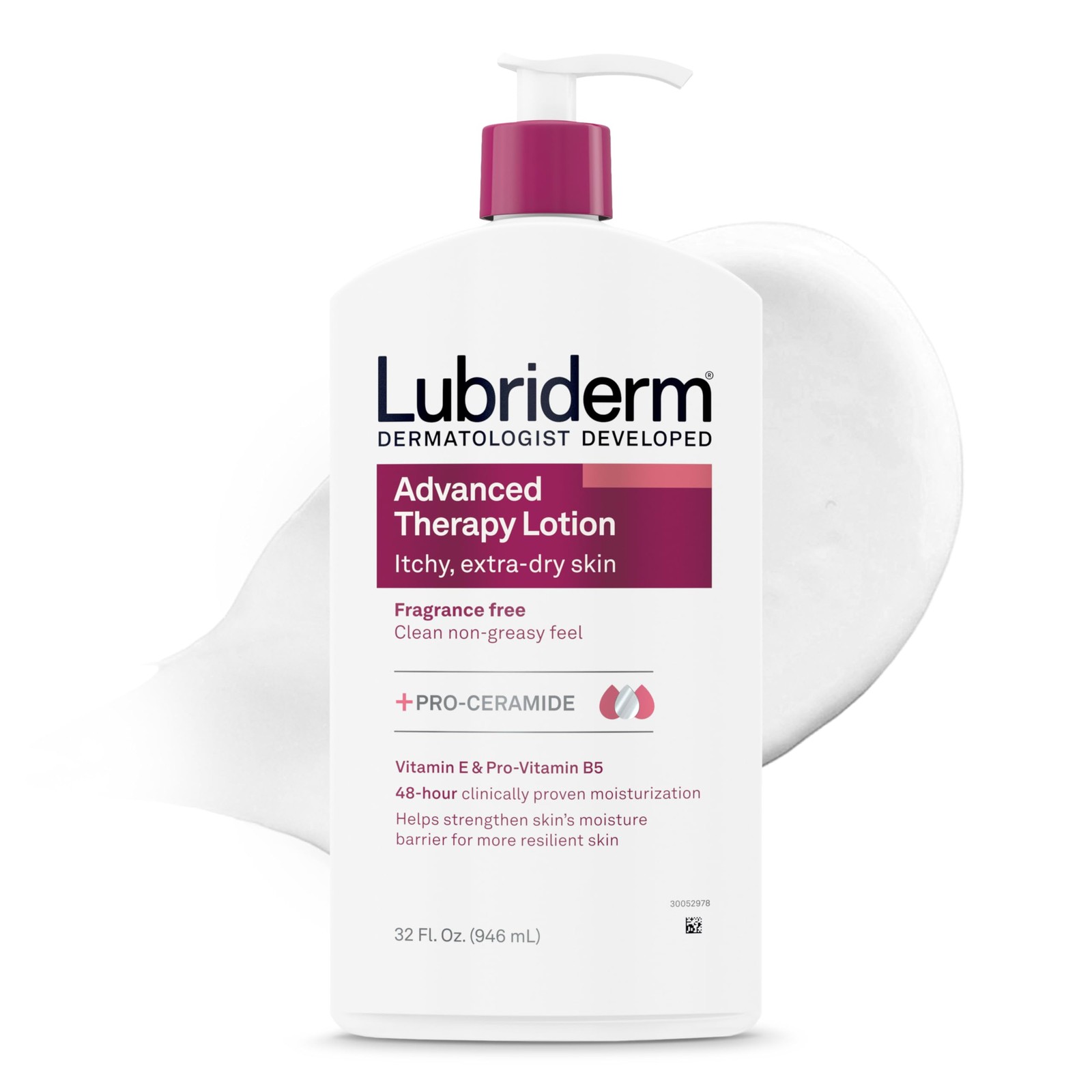 Lubriderm Advanced Therapy Body Lotion Fragrance-Free Lotion For Extremely Dry