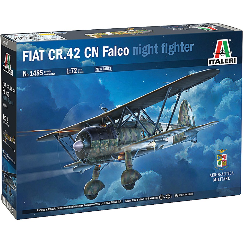 FIAT CR.42 CN “Falco” Night Fighter 1/72 Kit Italeri (1485)