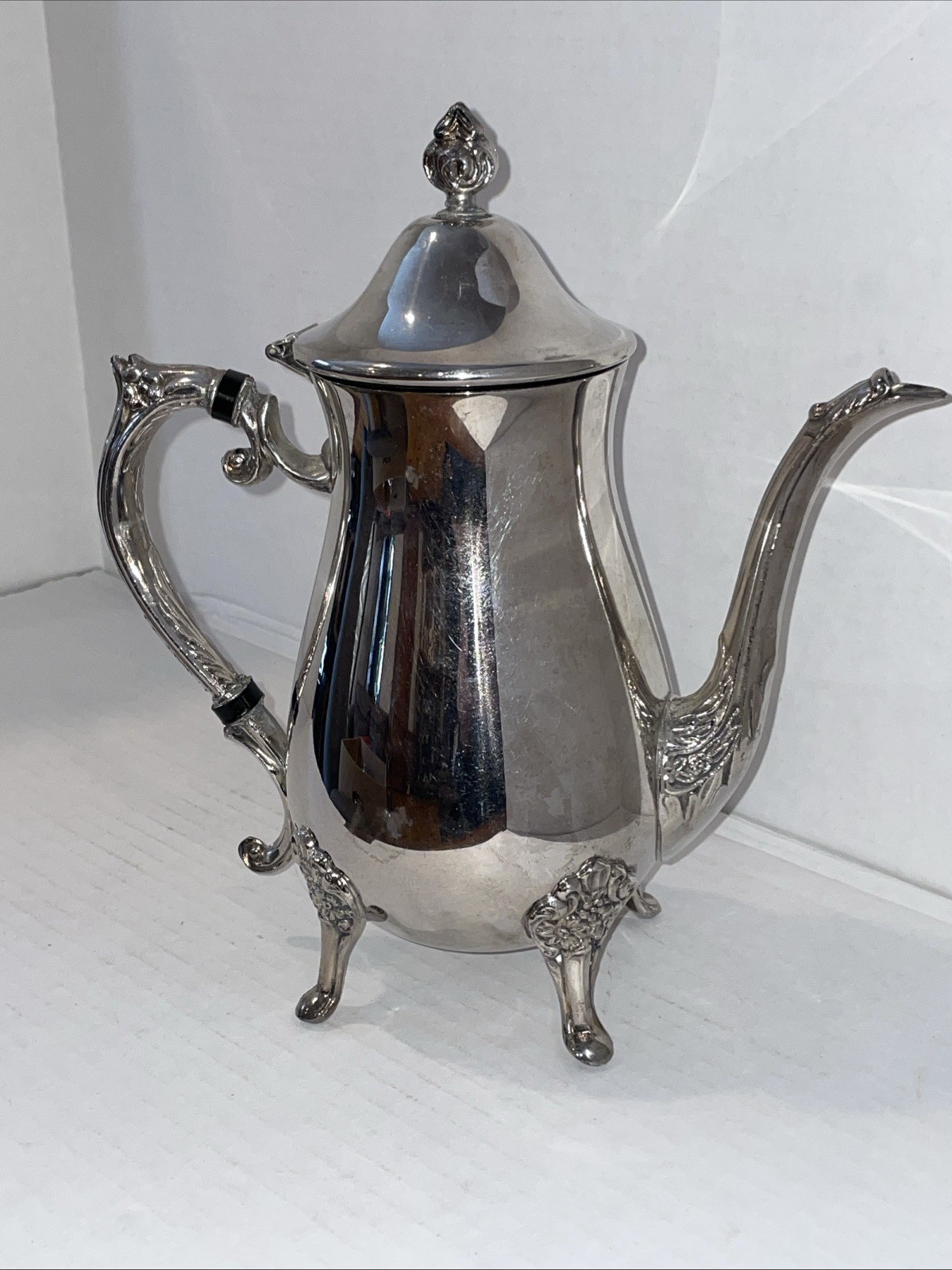 Vintage Leonard Silverplate Footed Coffee Server
