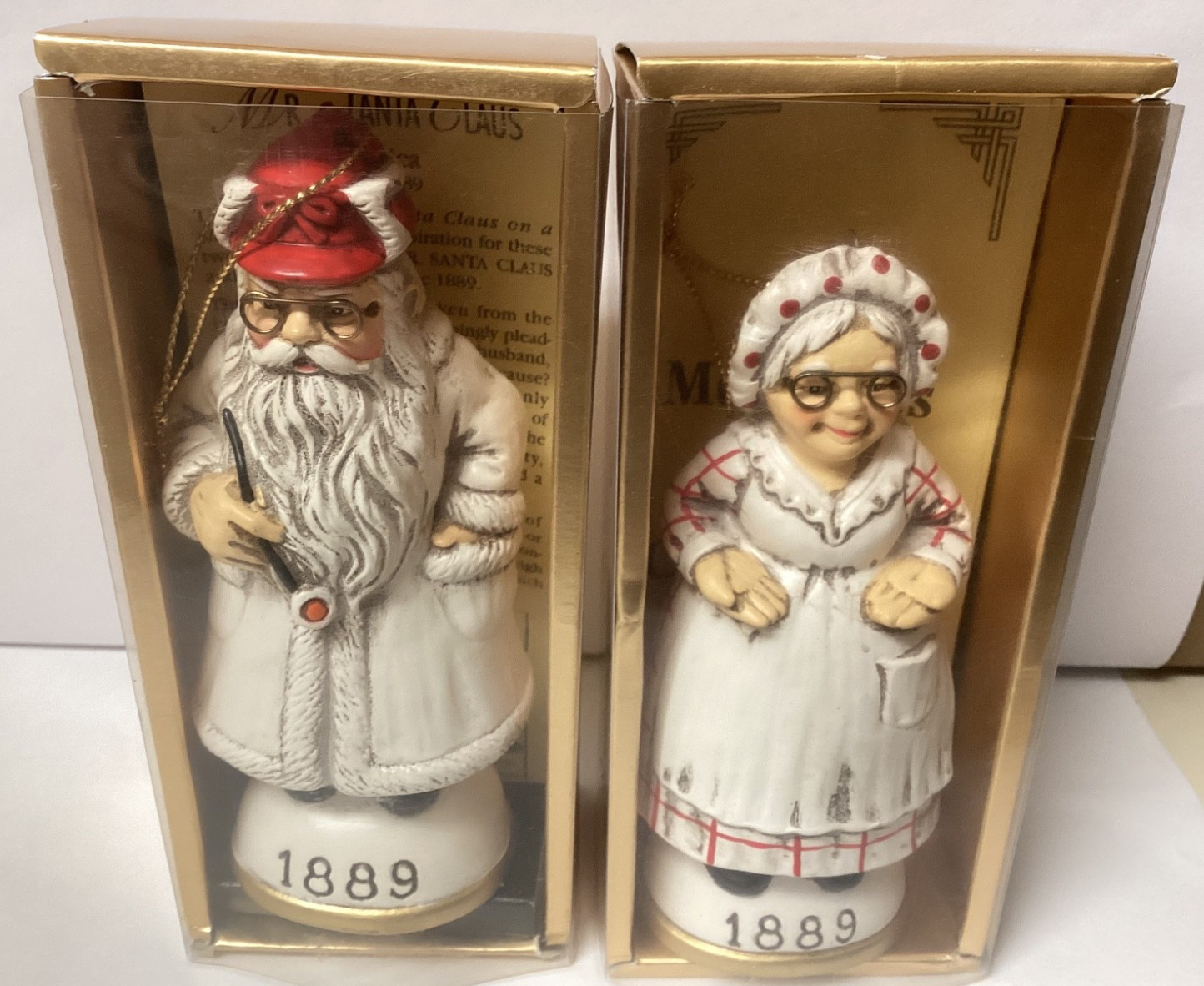 VTG Memories Of Santa Christmas Ornament w/Box & Inserts  \