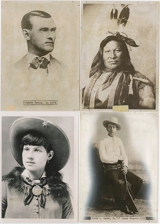 (Over 80 Old West Photos. 5 X 7” glossy prints