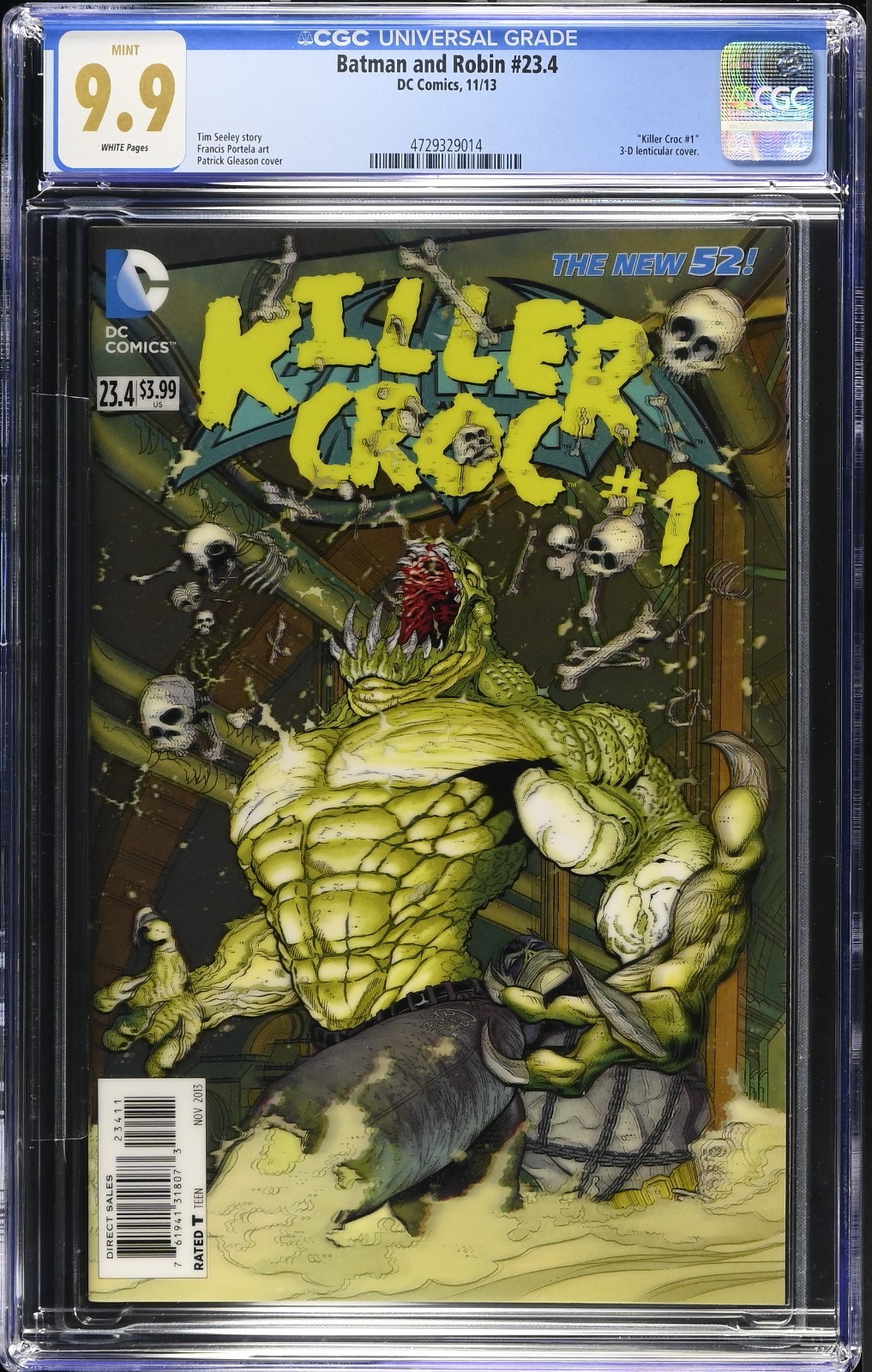 Batman and Robin #23.4 CGC 9.9 WP MINT DC 2013 3-D Cover 