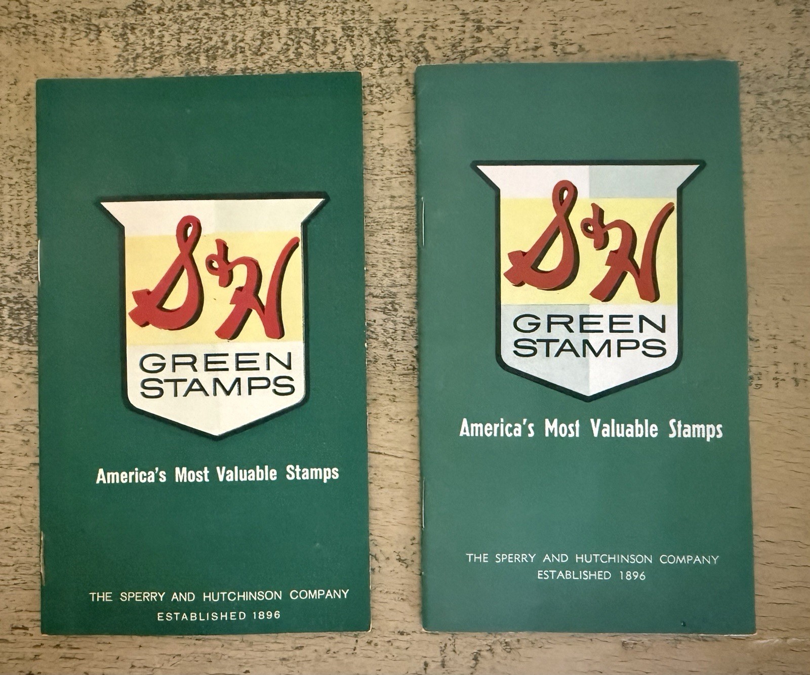 Vintage S & H Green Stamps Books 1961 1962 No Stamps Sperry And Hutchinson