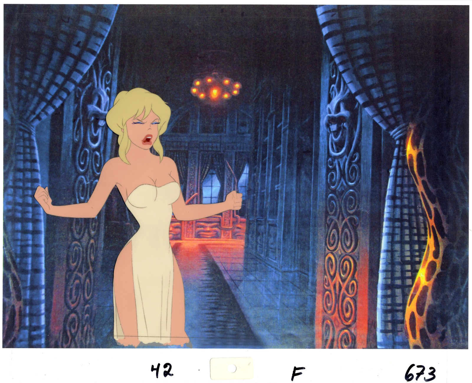 COOL WORLD ANIMATION ART: ORIGINAL BAKSHI PRODUCTION CEL + Free Autograph