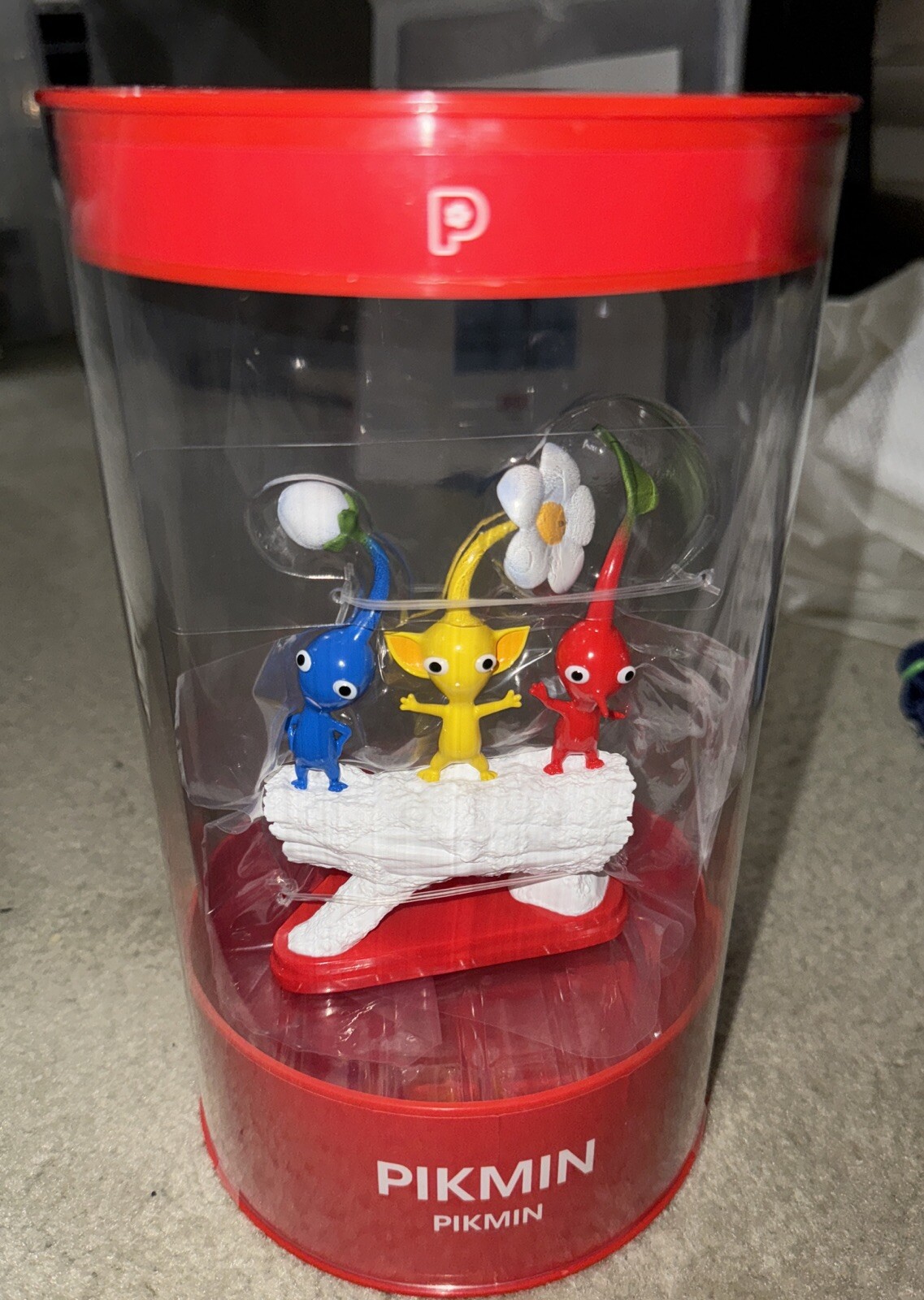 Pikmin Red & Yellow & Blue Statue Figure Nintendo Store Tokyo Limited Release