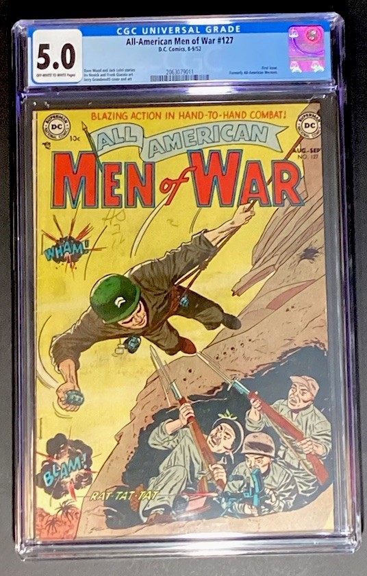 All American Men Of War #127 1952 DC Comics CGC 5.0 VG/FN Key 1st Issue All American Men Of War #127 1952 DC Comics CGC 5.0 VG/FN Key 1st Issue