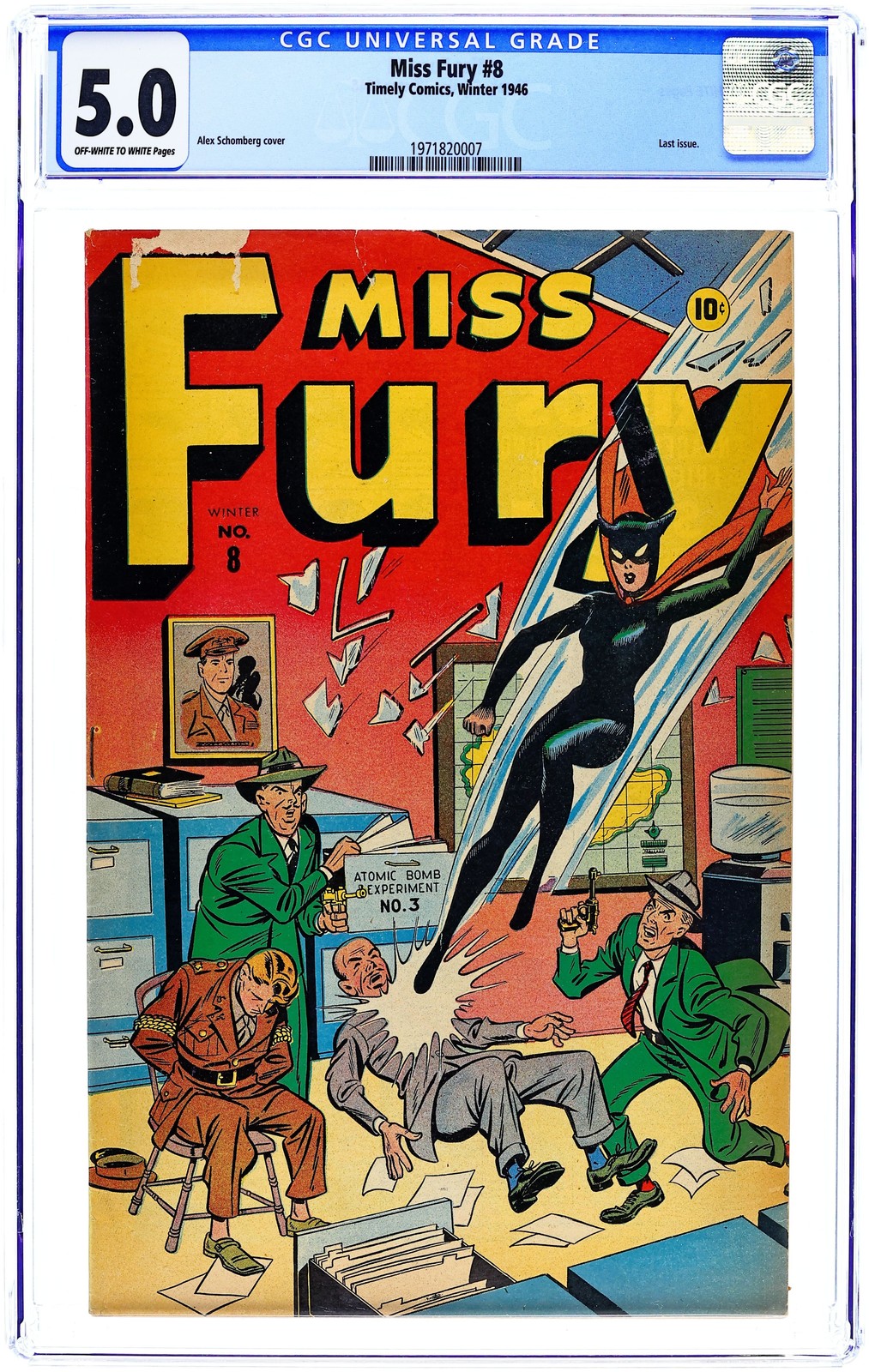 Miss Fury Comics #8 CGC 5.0 1946 1971820007
