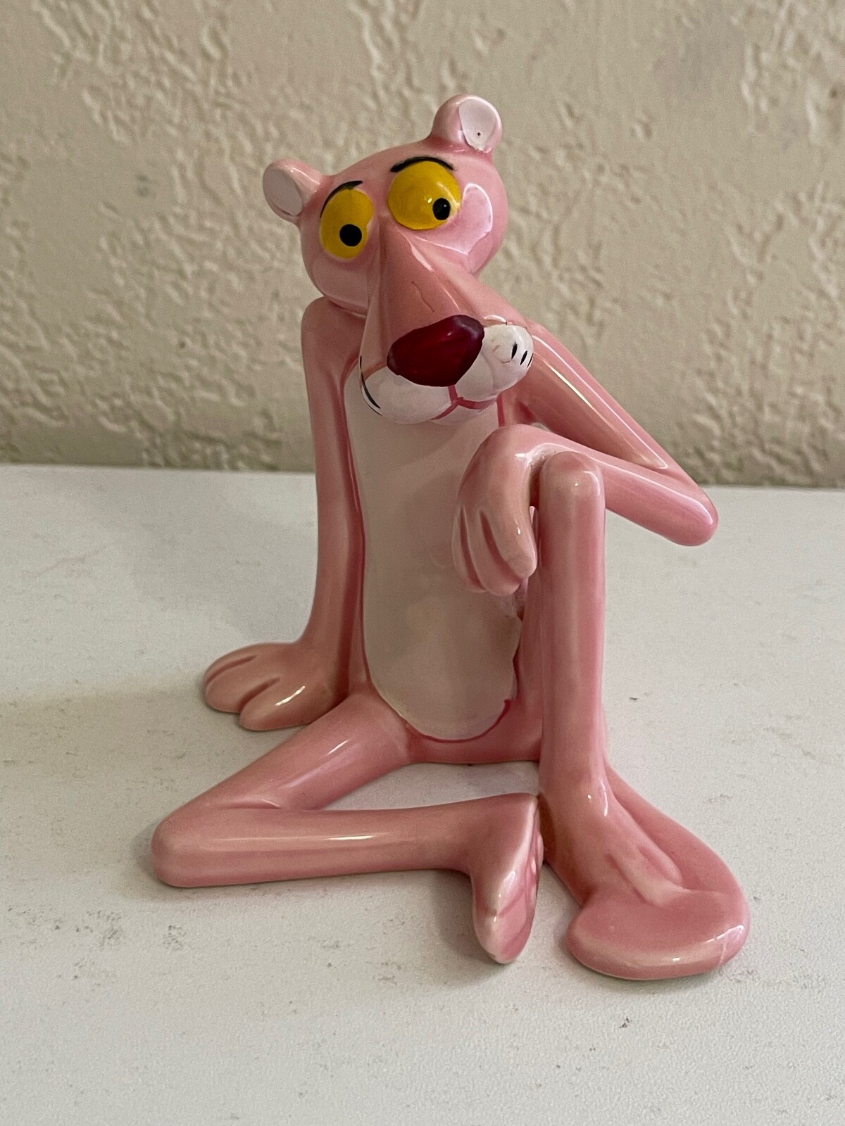 Vintage UAC Geoffrey Japan Ceramic Pink Panther Figurine 2 of 2