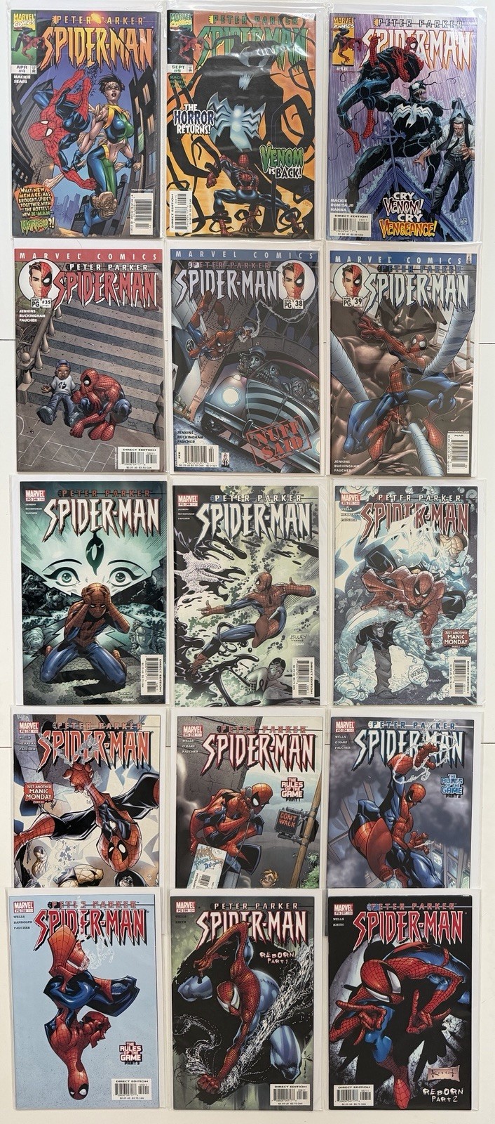Peter Parker Spider-Man #4 9 10 35 38 39 48 49 51 52 53 54 55 56 57 15x Lot 1999