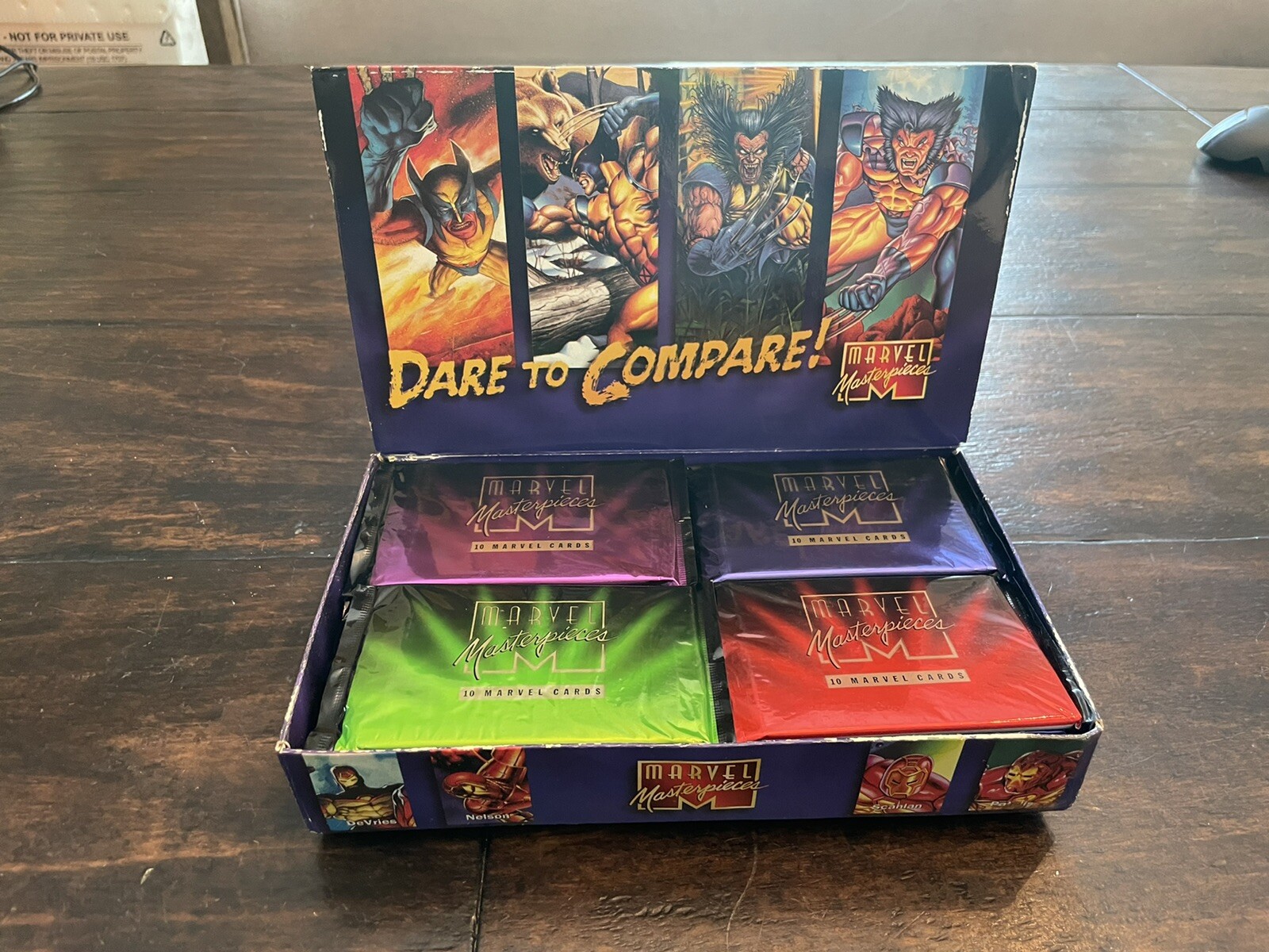 (1) Sealed Unopened Pack 1995 Marvel Masterpieces Rare Mirage Insert Cards