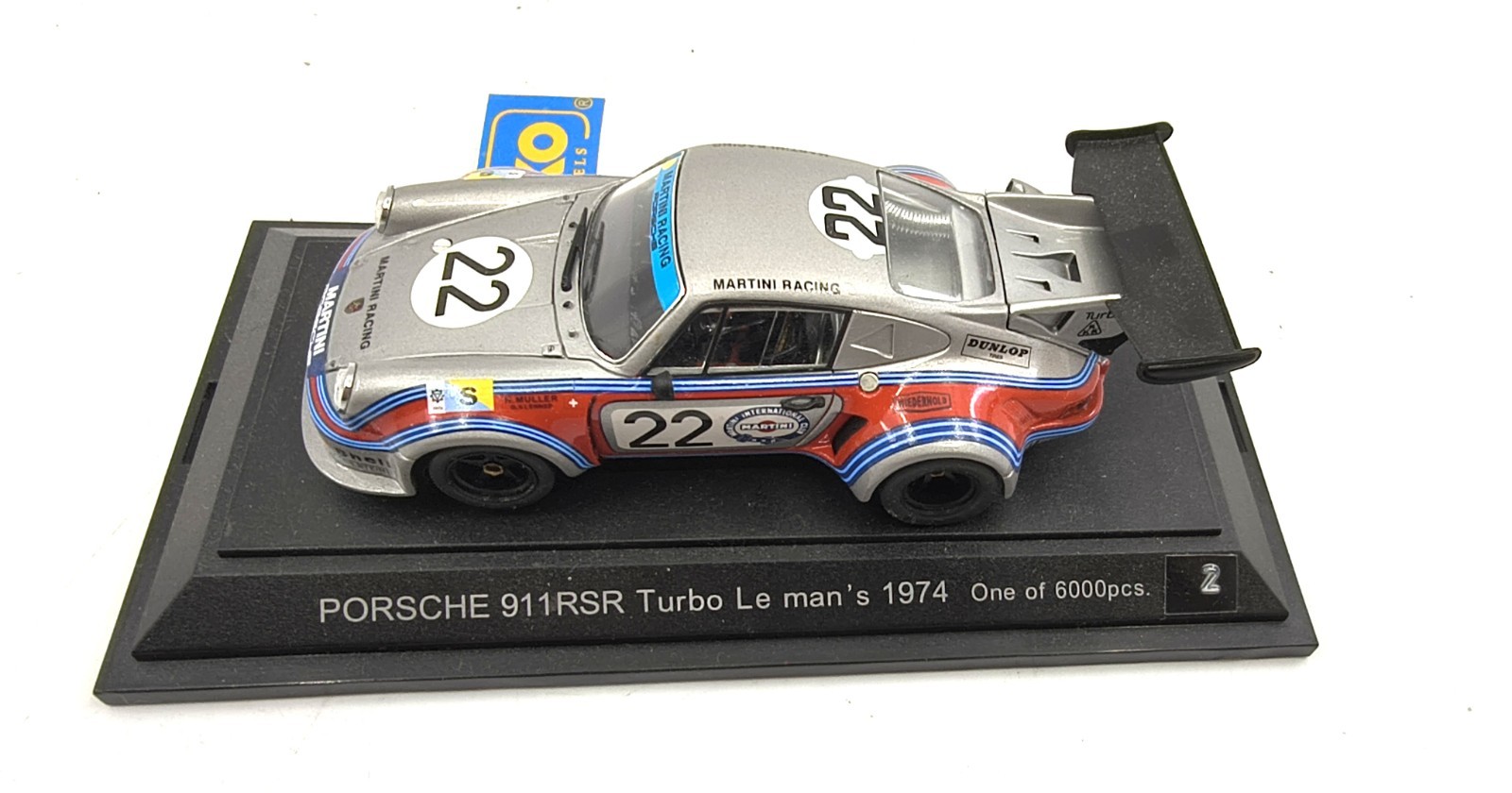 Porsche 911 RSR Turbo 22 Le Mans 1974 1/43 scale, silver, limited 6000 PC1