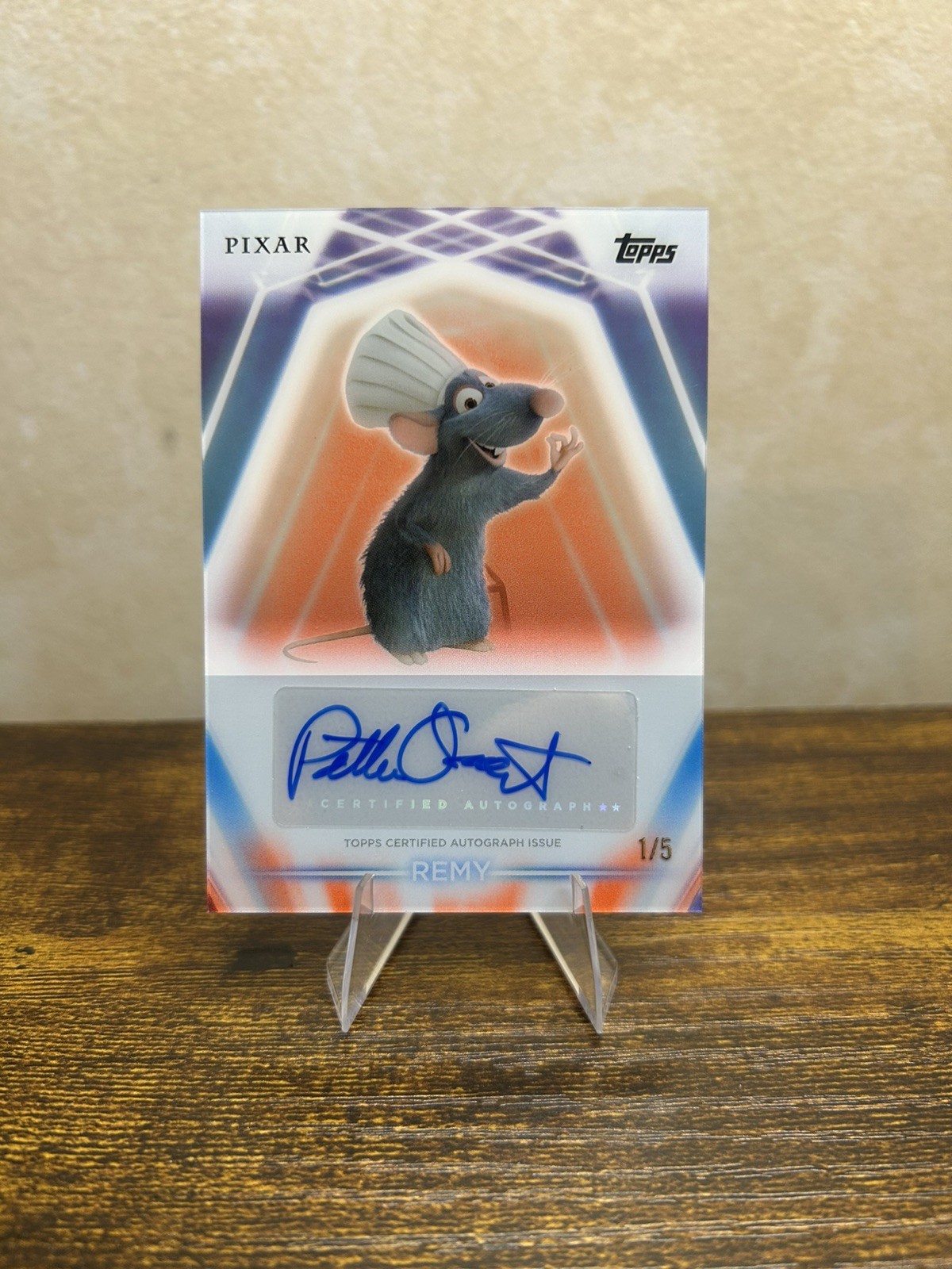 2026 Topps Disney Neon Remy Auto 1/5 Pixar - Patton Oswalt #TNA-PO