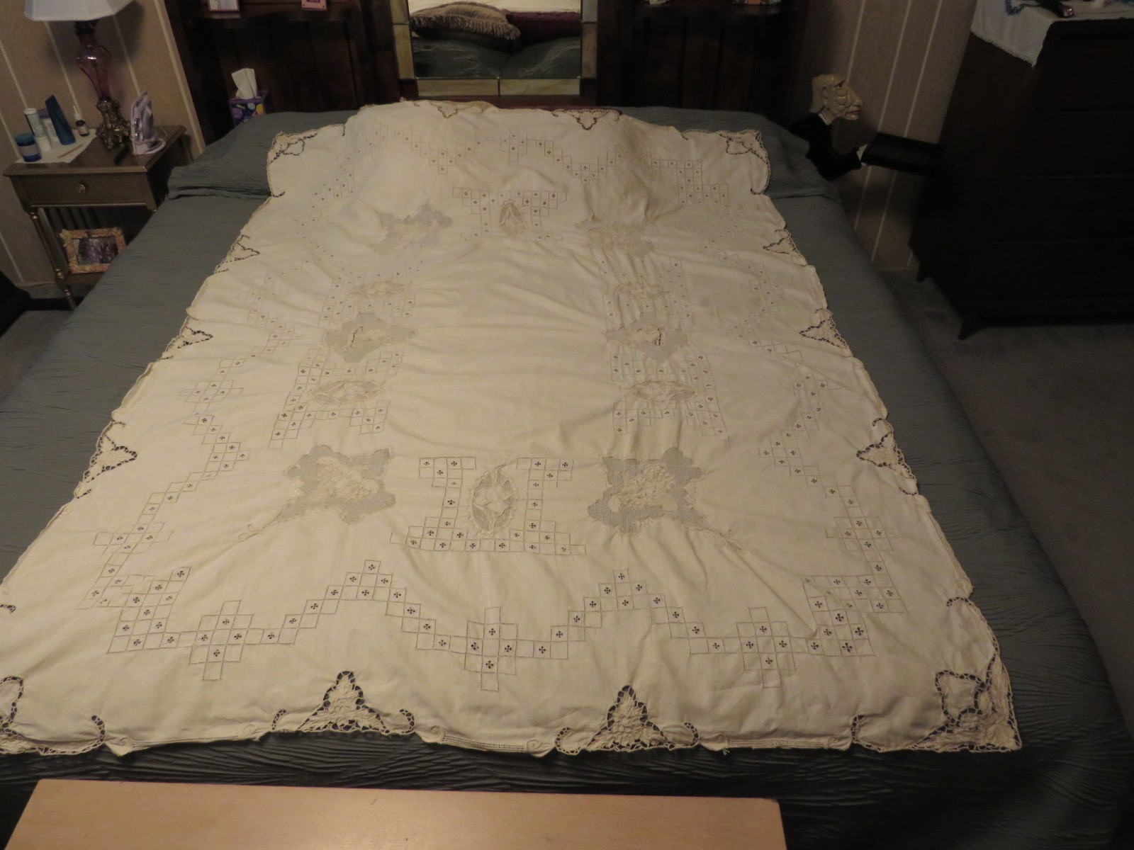Vintage Madiera Tablecloth