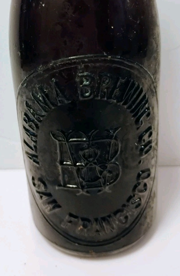 Rare Vintage 1890s Alabama Brewing Co San Francisco Pre Prohibition Beer Bottle