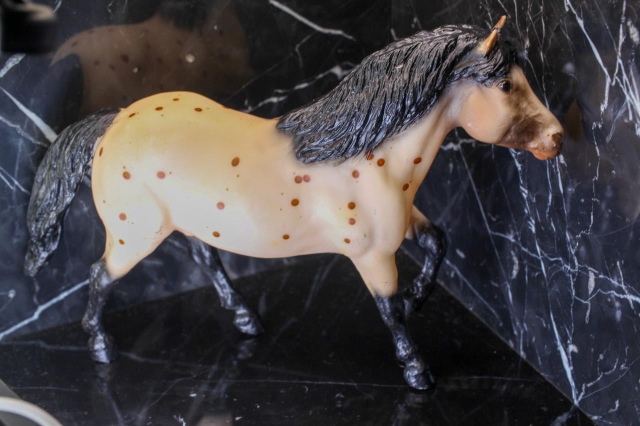 1993-94 Vintage Breyer #883 Scat Cat Children\'s Pony Model Bay Roan Leopard