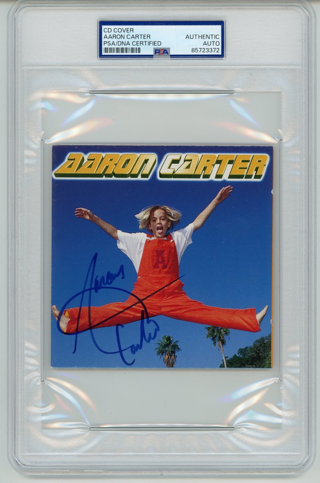 Aaron Carter ~ Signed Autographed 1997 Debut Album ~ PSA DNA Encased Aaron Carter ~ Signed Autographed 1997 Debut Album ~ PSA DNA Encased