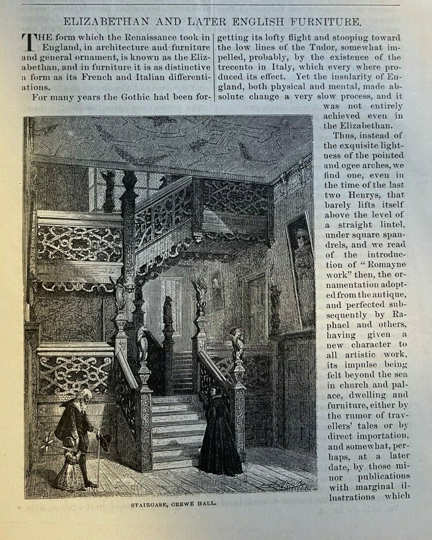 1877 Elizabethan and Later English Furniture illustrated