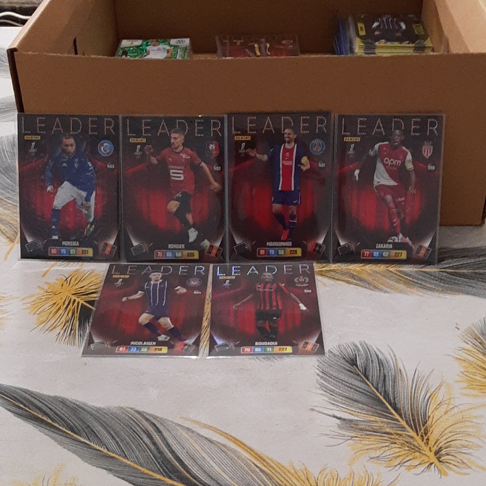 Panini Adrenalyn Leader Ligue 1 6 Card Lot 2026/2027 398-403