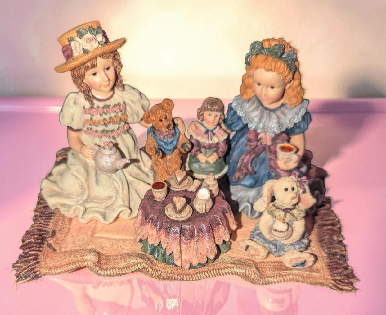 Boyd\'s Yesterday’s Child Dollstone Collection Tea for Four # 3507 w/ Box