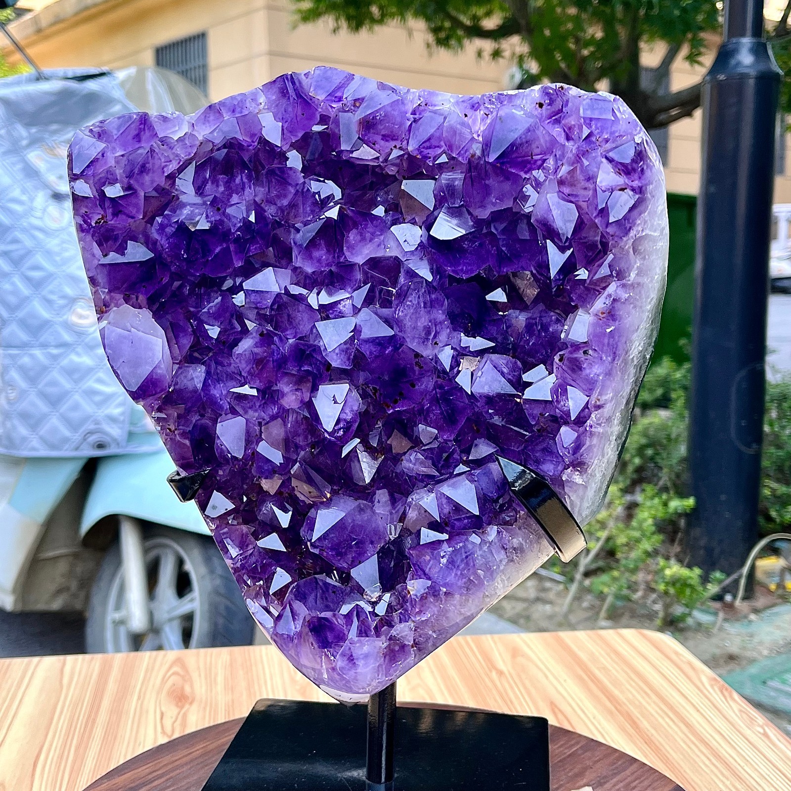 15.43LB  Natural high-quality amethyst cave quartz cluster crystal sample