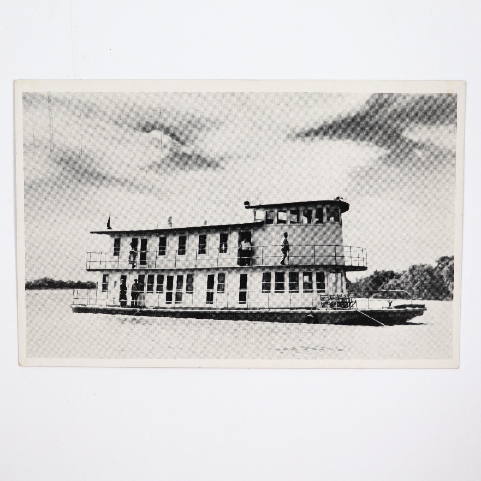 Vintage RPPC Postcard Mississippi River Boat Rob Roy Ferry Nautical Unposted
