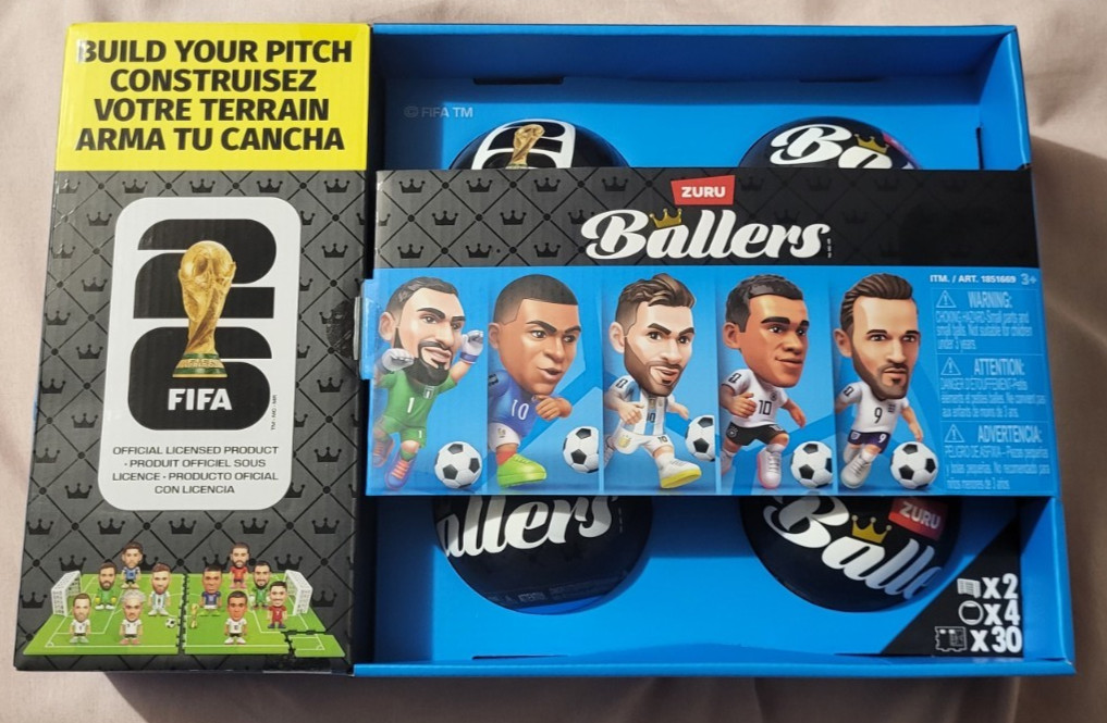 ZURU Ballers FIFA World Cup 2022 Soccer 4-Pack Collectible Mini Figures