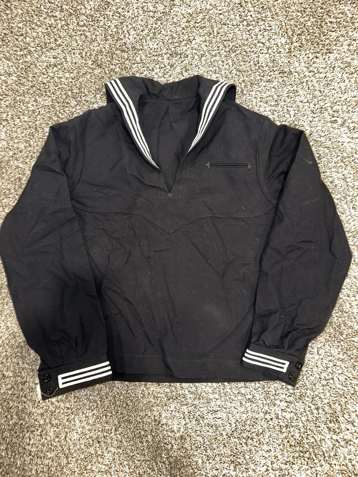 80s NEW U.S. Navy Man's Blue Dress Jumper Uniform 42R / 35R - 8405-01-076-1942 80s NEW U.S. Navy Man's Blue Dress Jumper Uniform 42R / 35R - 8405-01-076-1942