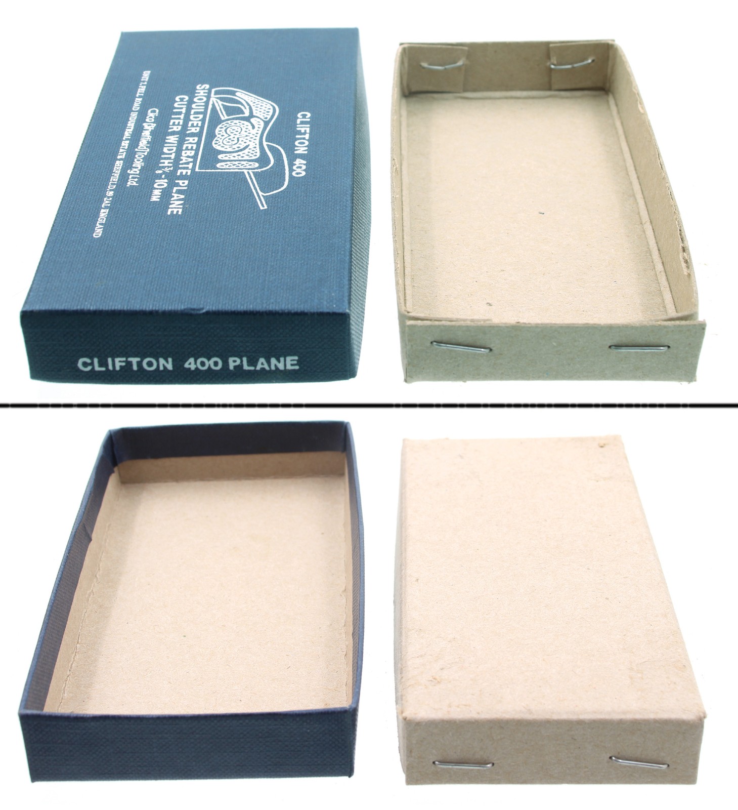 Orig. Box for Clifton No. 400 Shoulder Rebate Plane  - mjdtoolparts