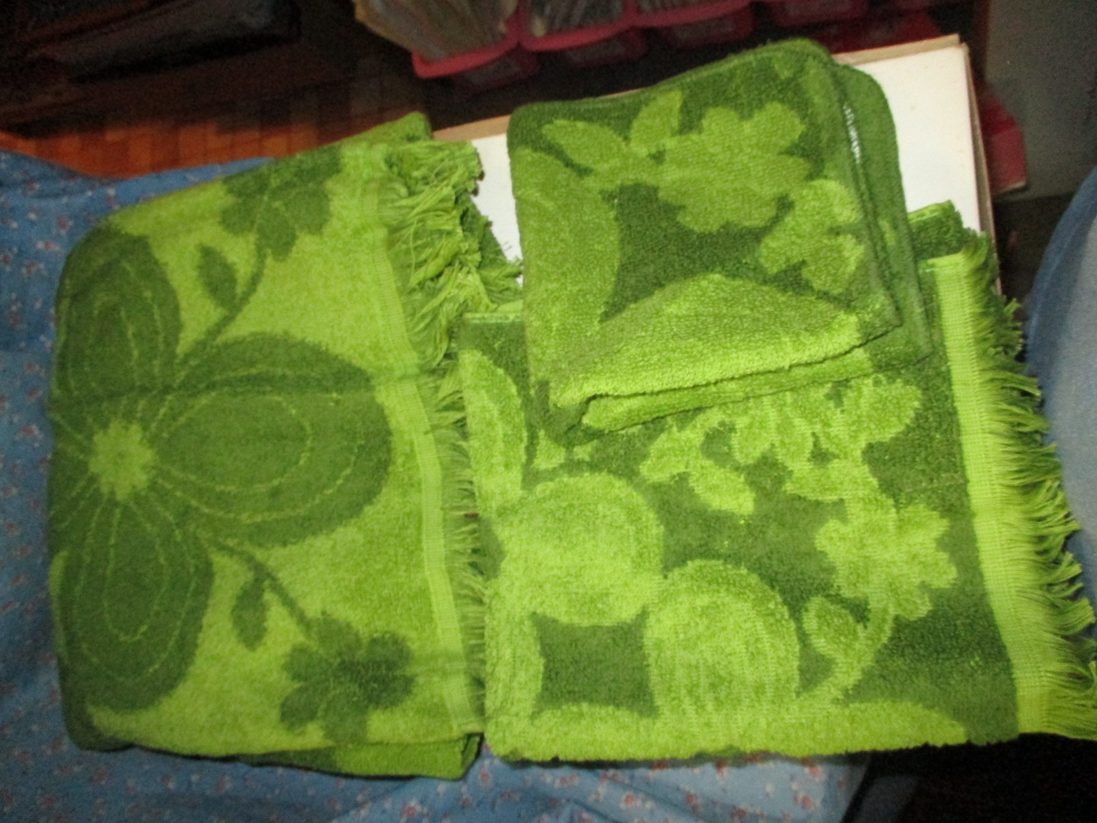 e. Vintage NOS Cannon Monticello Bath Towel Hand Towel and Washcloth Greens e. Vintage NOS Cannon Monticello Bath Towel Hand Towel and Washcloth Greens