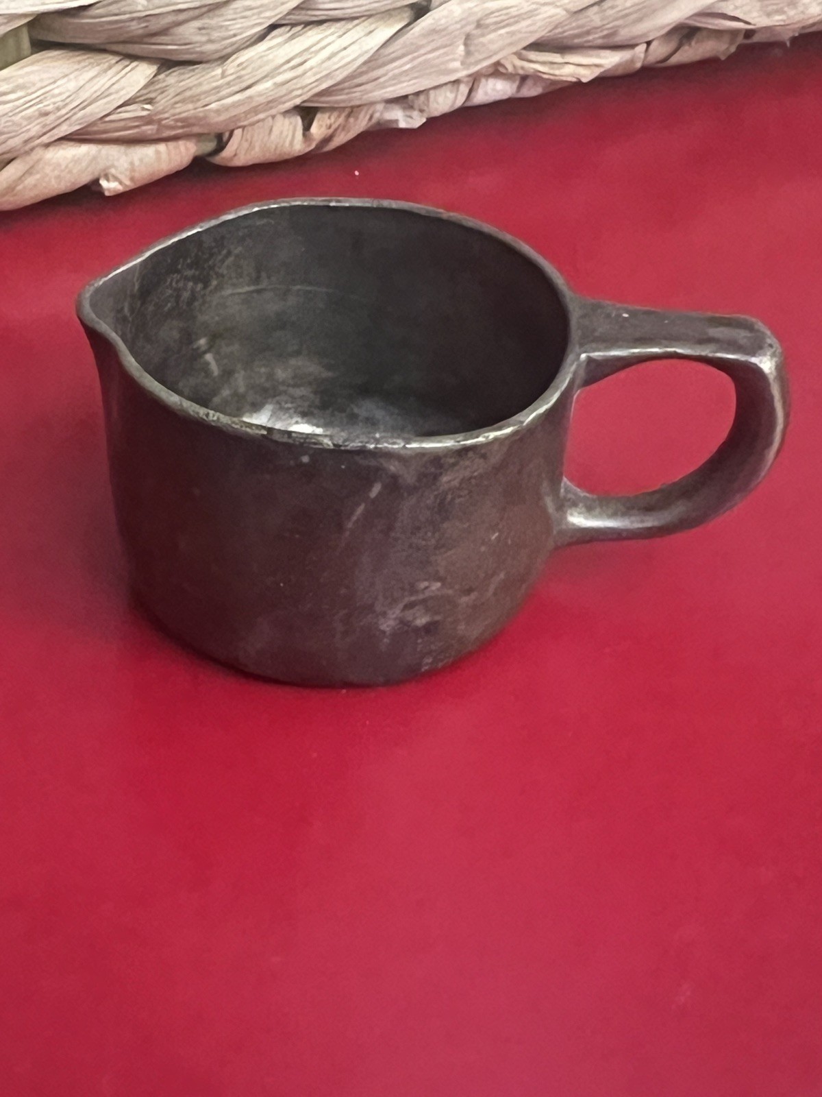 Antique GEBR HEPP 80 Silver Plate marked 0.02 Small Cup with Pour Spout
