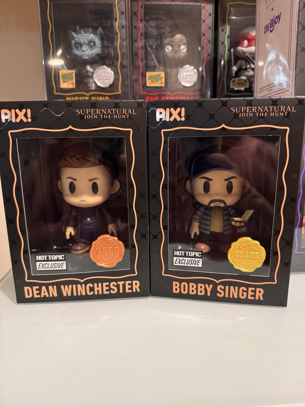 Thrilljoy Pix Hot Topic Supernatural Bobby Singer Chase And Dean Set Thrilljoy Pix Hot Topic Supernatural Bobby Singer Chase And Dean Set