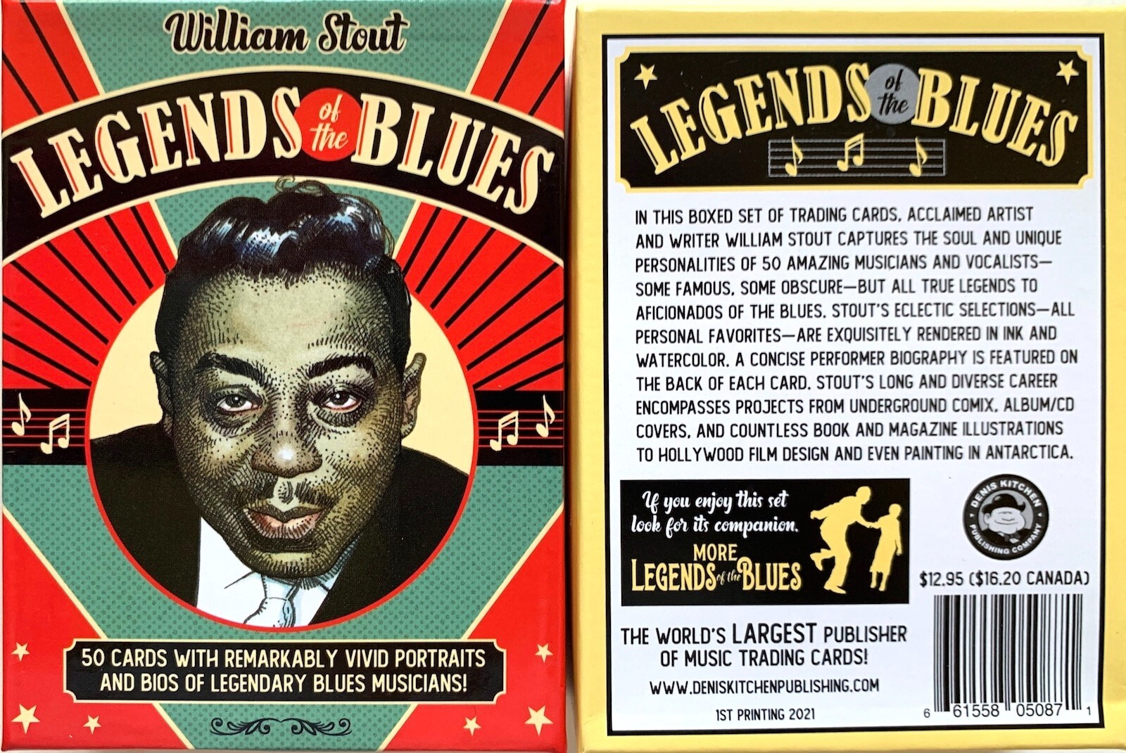 Legends of the Blues Boxed Trading Cards by William (Bill) Stout - New Sealed