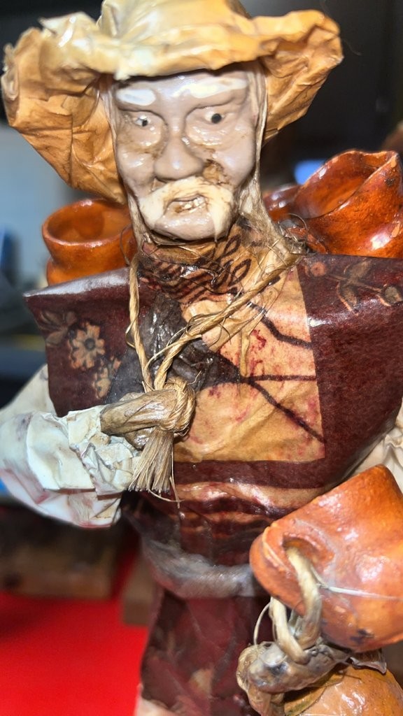 Vintage Folk Art Paper Mache Figurine