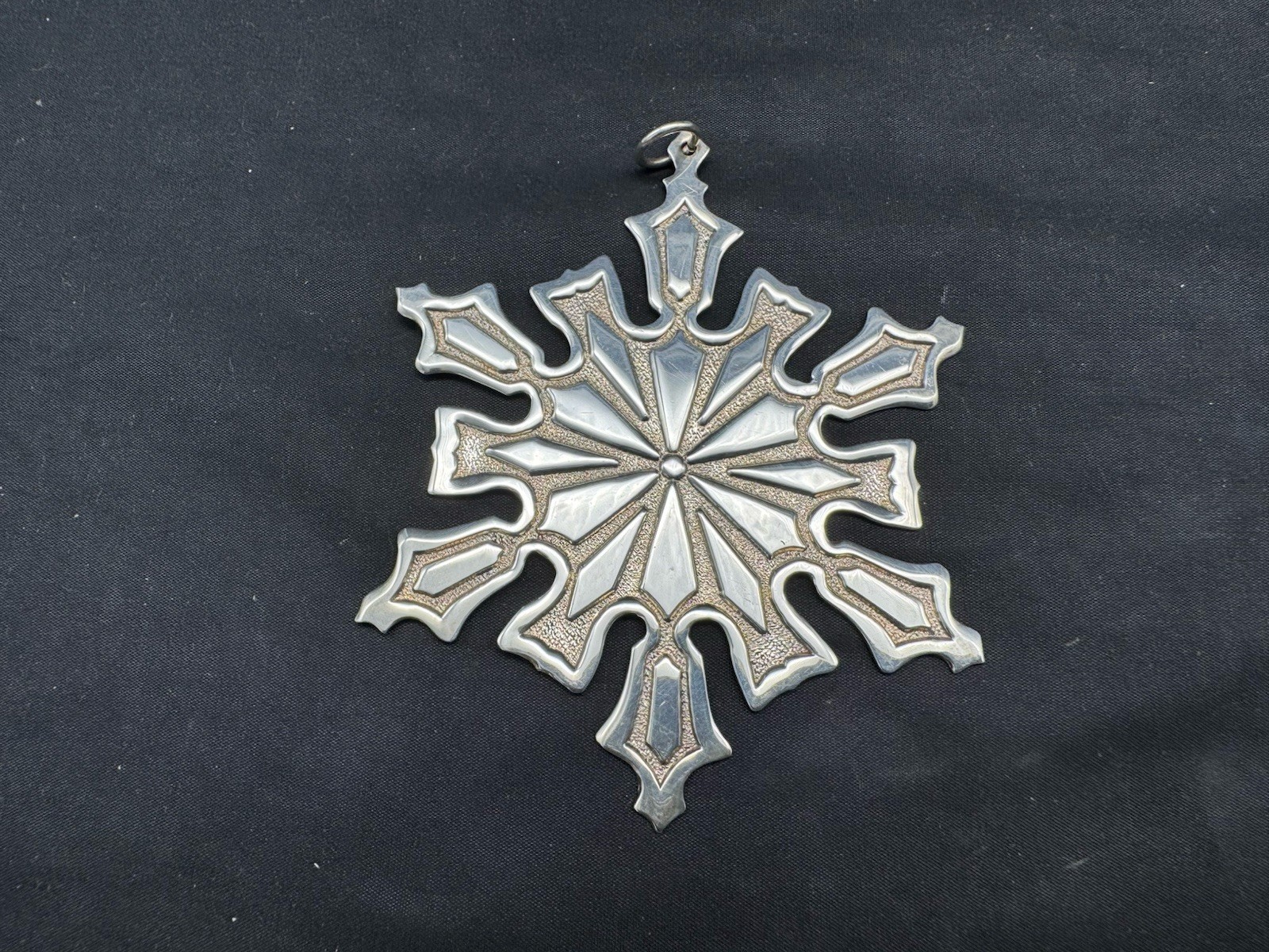 Vintage 1977 MMA Sterling Silver Snowflake Christmas Ornament