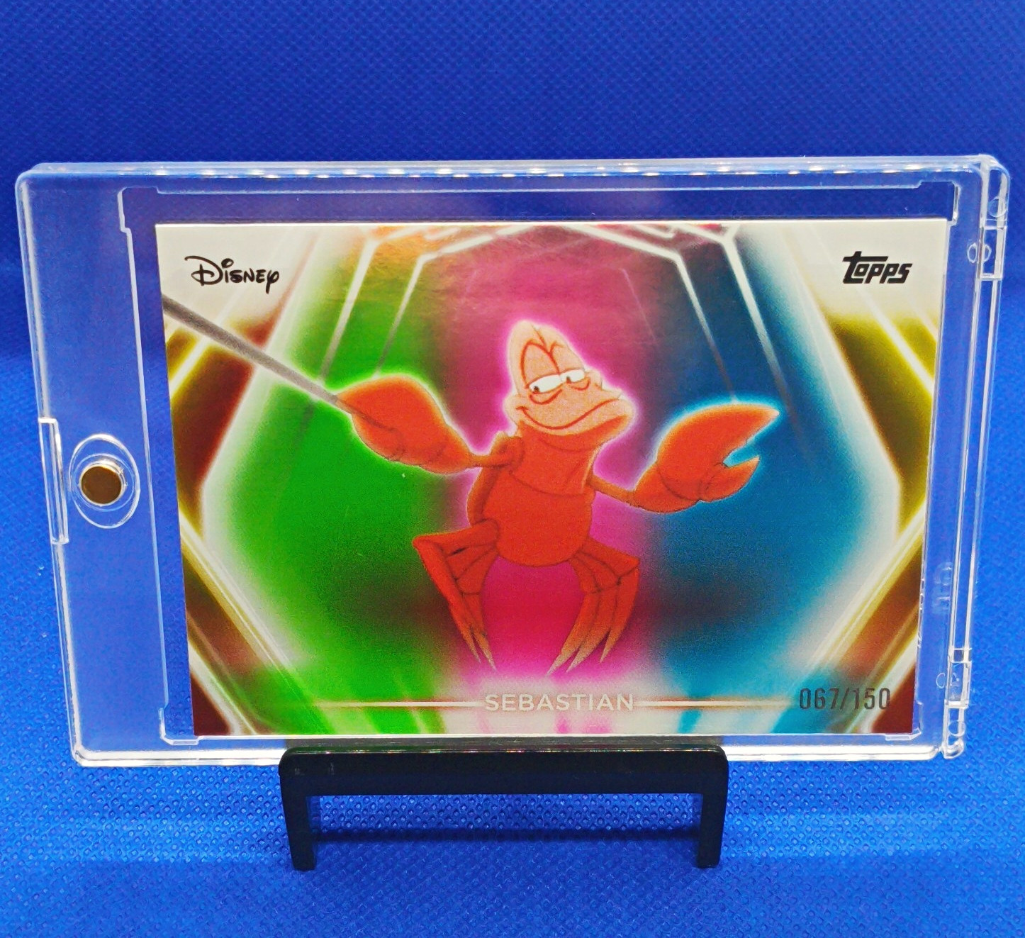 Topps 2022 Topps Chrome Disney 100 Sebastian #180 Serial Numbered 067/150