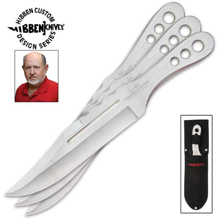3pc Gil Hibben Professional Tactical Combat Throwing Knife