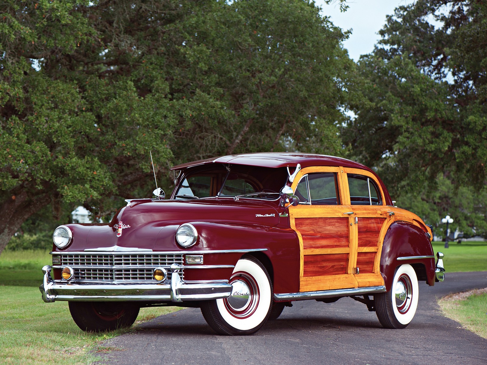 Cars 1947 chrysler town country sedan Art Print Poster 11x17