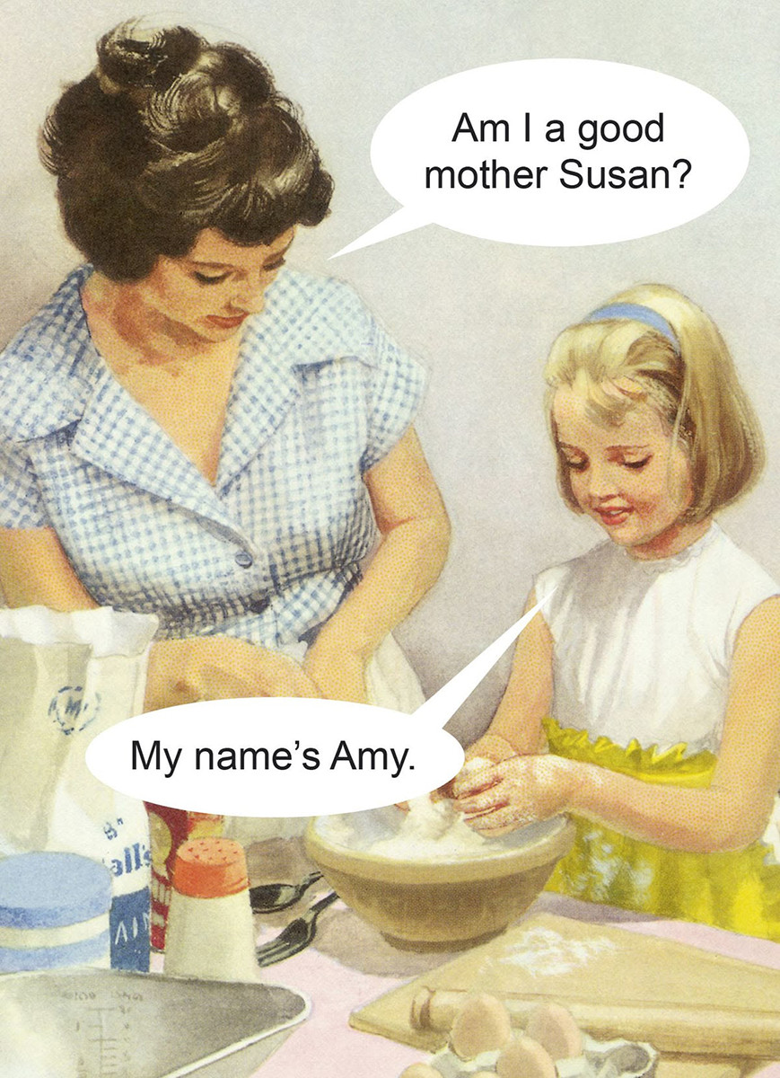 Retro Lady funny motherhood High Quality Metal Fridge Magnet 3x4 1263