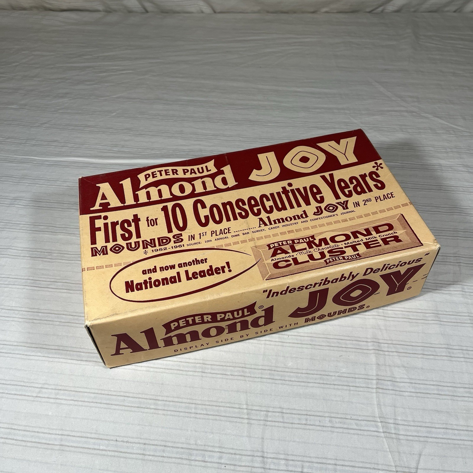 Vintage Peter Paul Almond Joy Box & Lid Rare Good Condition
