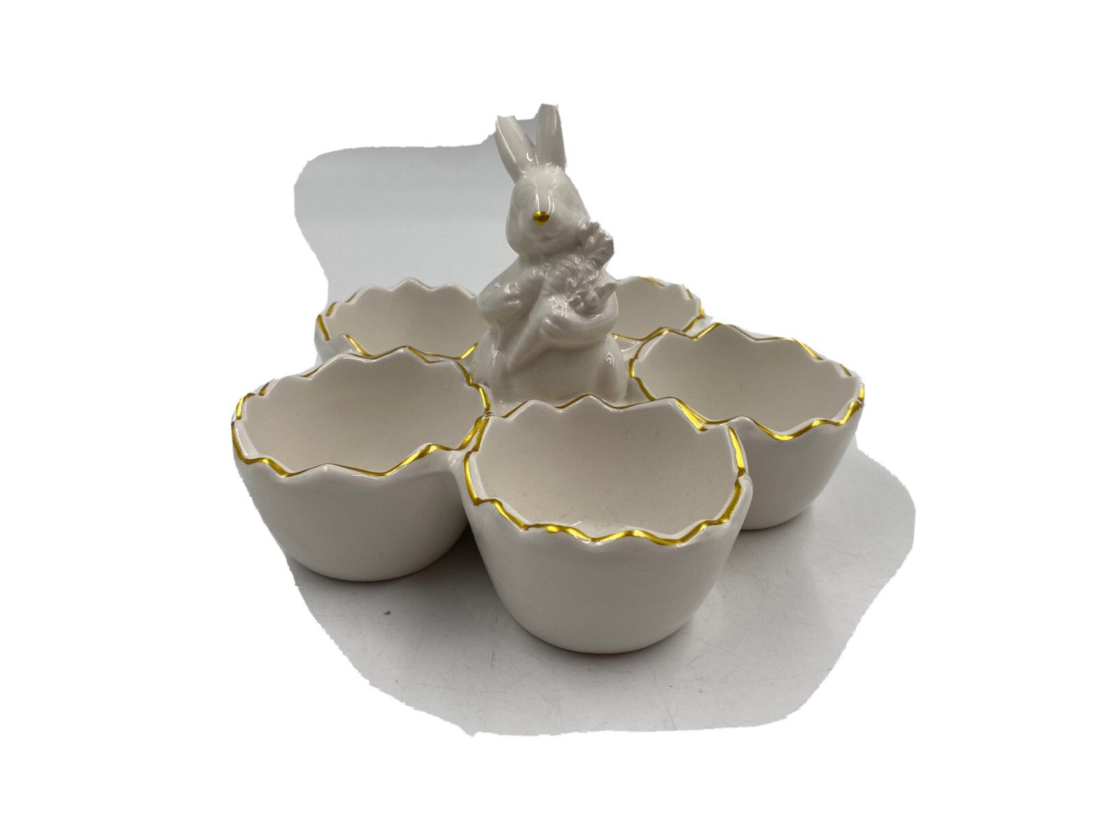 Yankee Candle Ceramic 7in Gold Ear Bunny Votive/Egg Holder BB01B02042 Yankee Candle Ceramic 7in Gold Ear Bunny Votive/Egg Holder BB01B02042