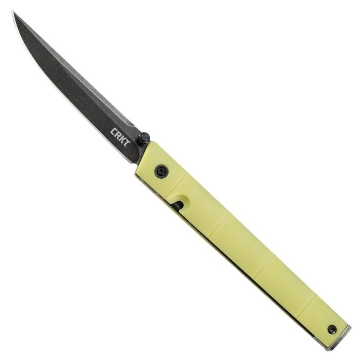 CRKT CEO Bamboo 7096YGK EDC Pocket Folding Lock  Knife Yellow-FREE SHIPPING